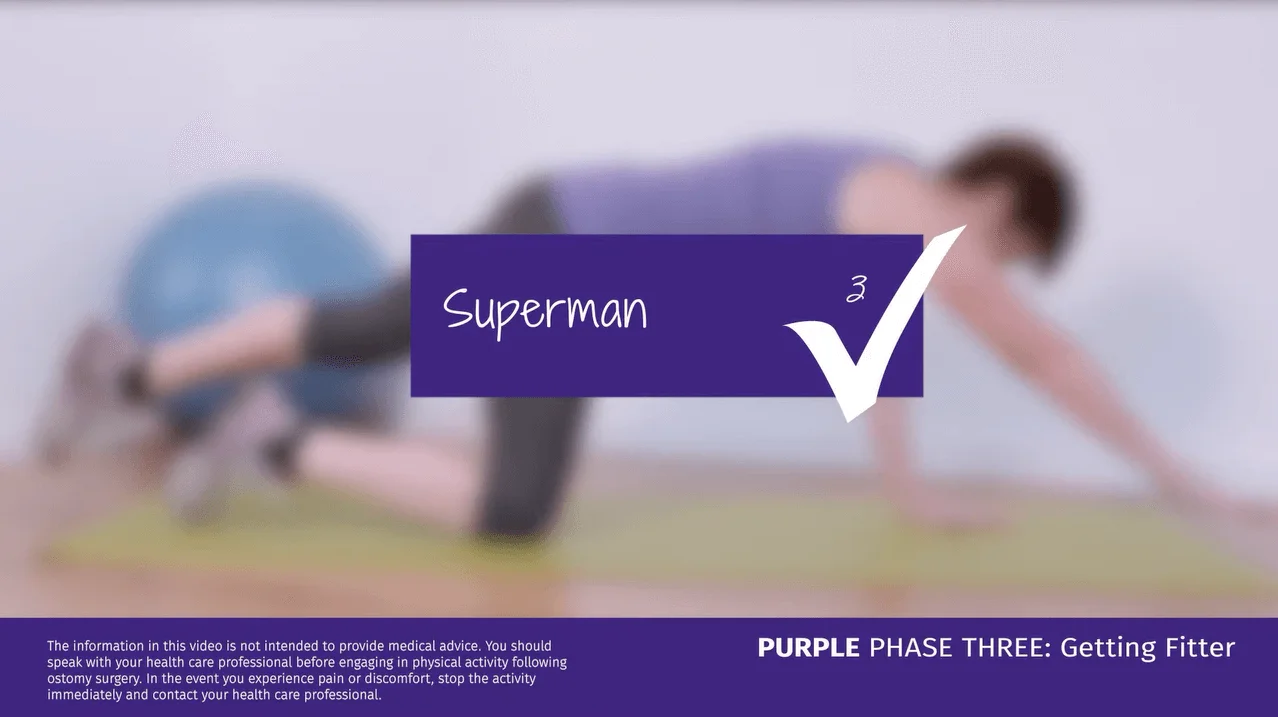 A video thumbnail of 'Purple Phase Three - Superman'
